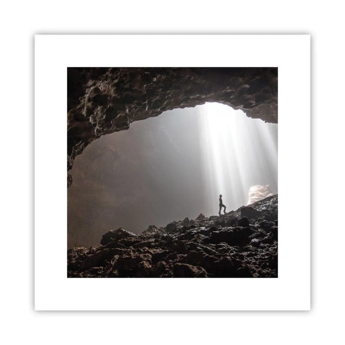 Pôster - Gruta luminosa - 30x30 cm