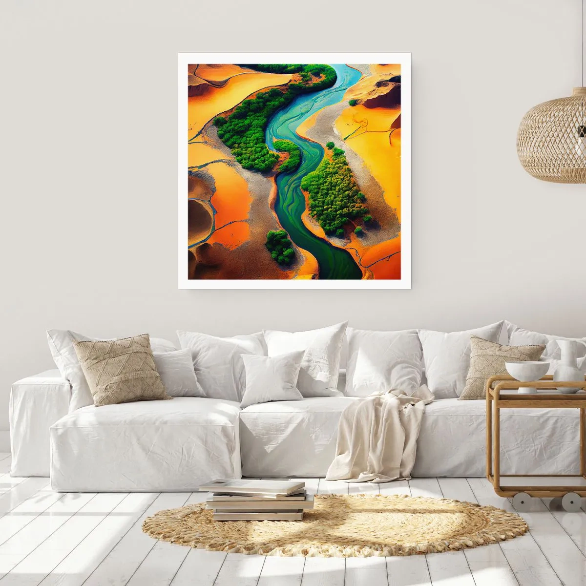 Pôster - Rio que dá vida - 30x30 cm