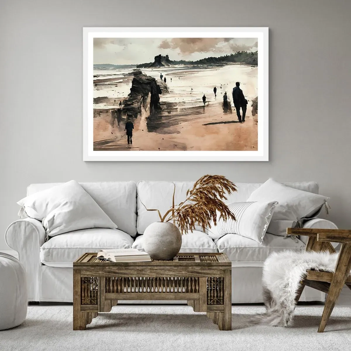 Pôster em moldura branca - Convocados - 100x70 cm