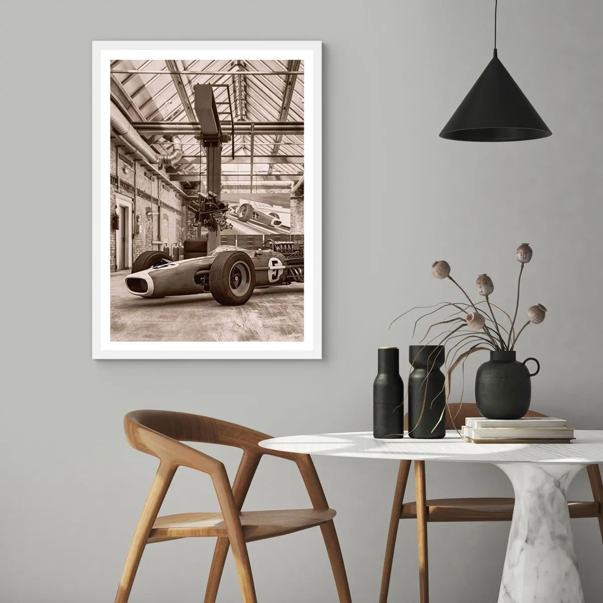 Pôster em moldura branca - O descanso do vencedor - 70x100 cm