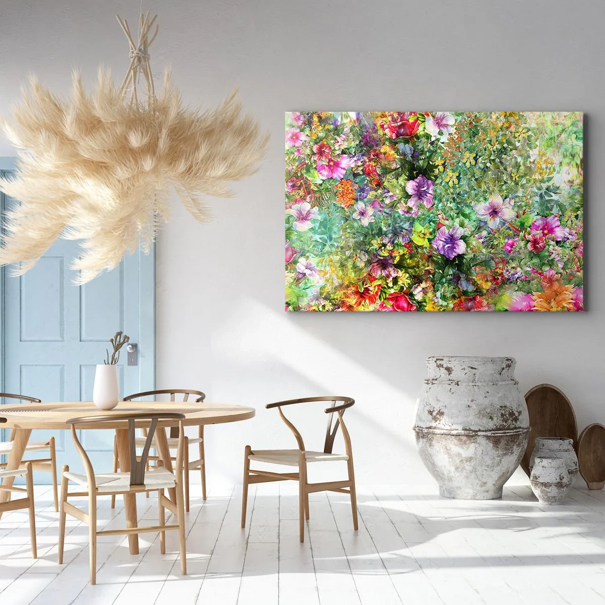 Quadro em tela - Nas flores para a perdição - 100x70 cm