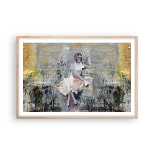Pôster com moldura de carvalho claro - Clássica e moderna - 91x61 cm