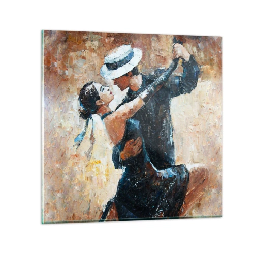 Quadro em vidro - A la Rudolf Valentino - 60x60 cm