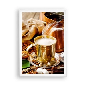 Pôster em moldura branca - Bons dias! - 70x100 cm