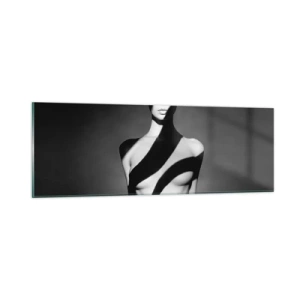 Quadro em vidro - No brilho e na sombra - 90x30 cm