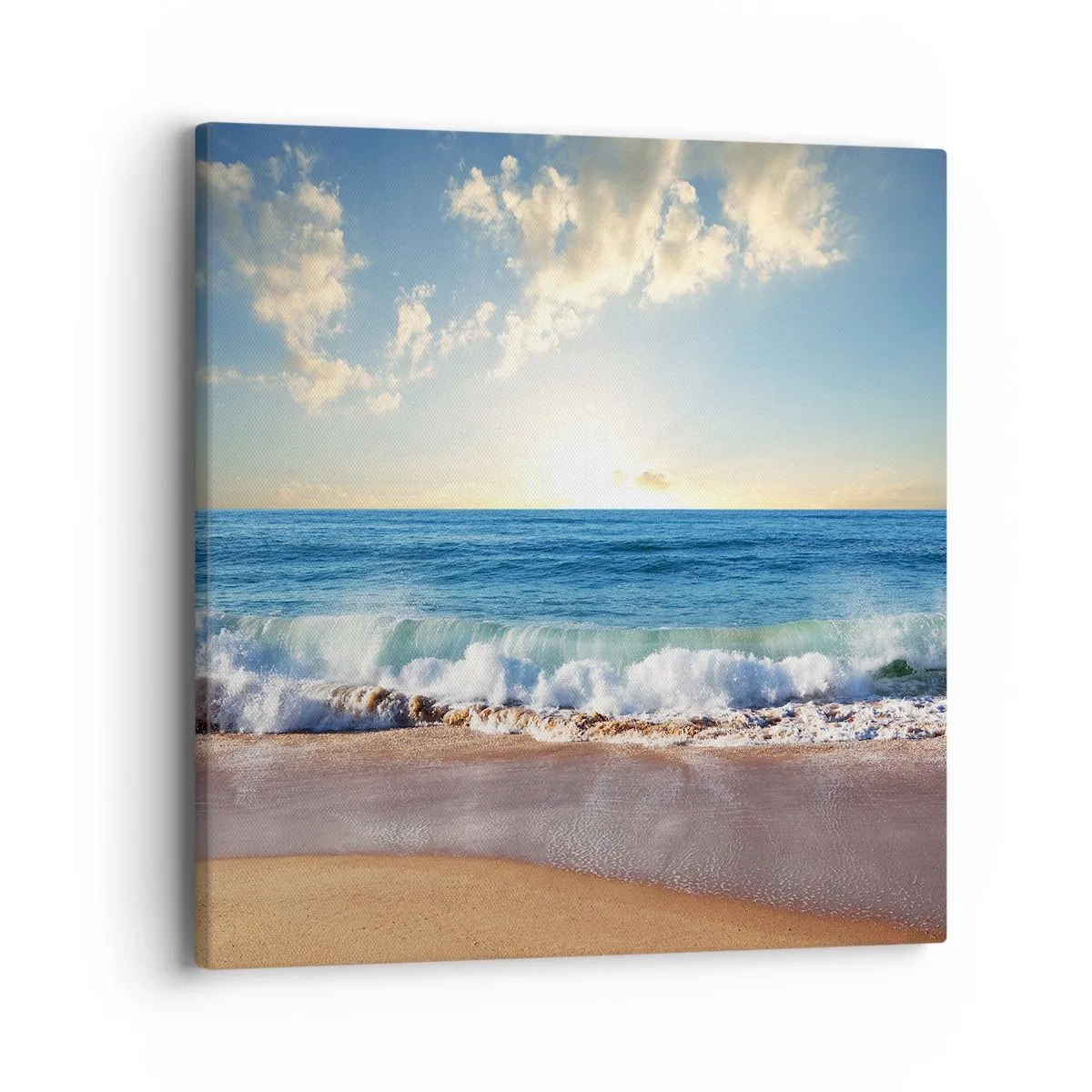 Quadro em tela - Movimento e quietude ao mesmo tempo - 40x40 cm