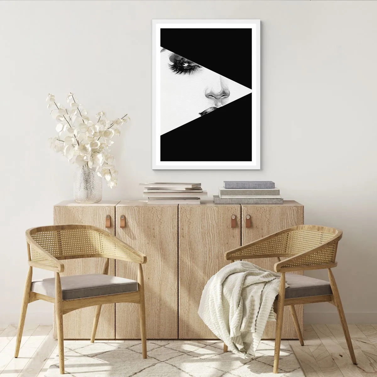 Pôster em moldura branca - Sempre desconhecido - 50x70 cm