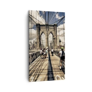 Quadro em tela - Direto para o coração da cidade - 45x80 cm