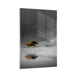 Quadro em vidro - Abrigo da chuva - 80x120 cm