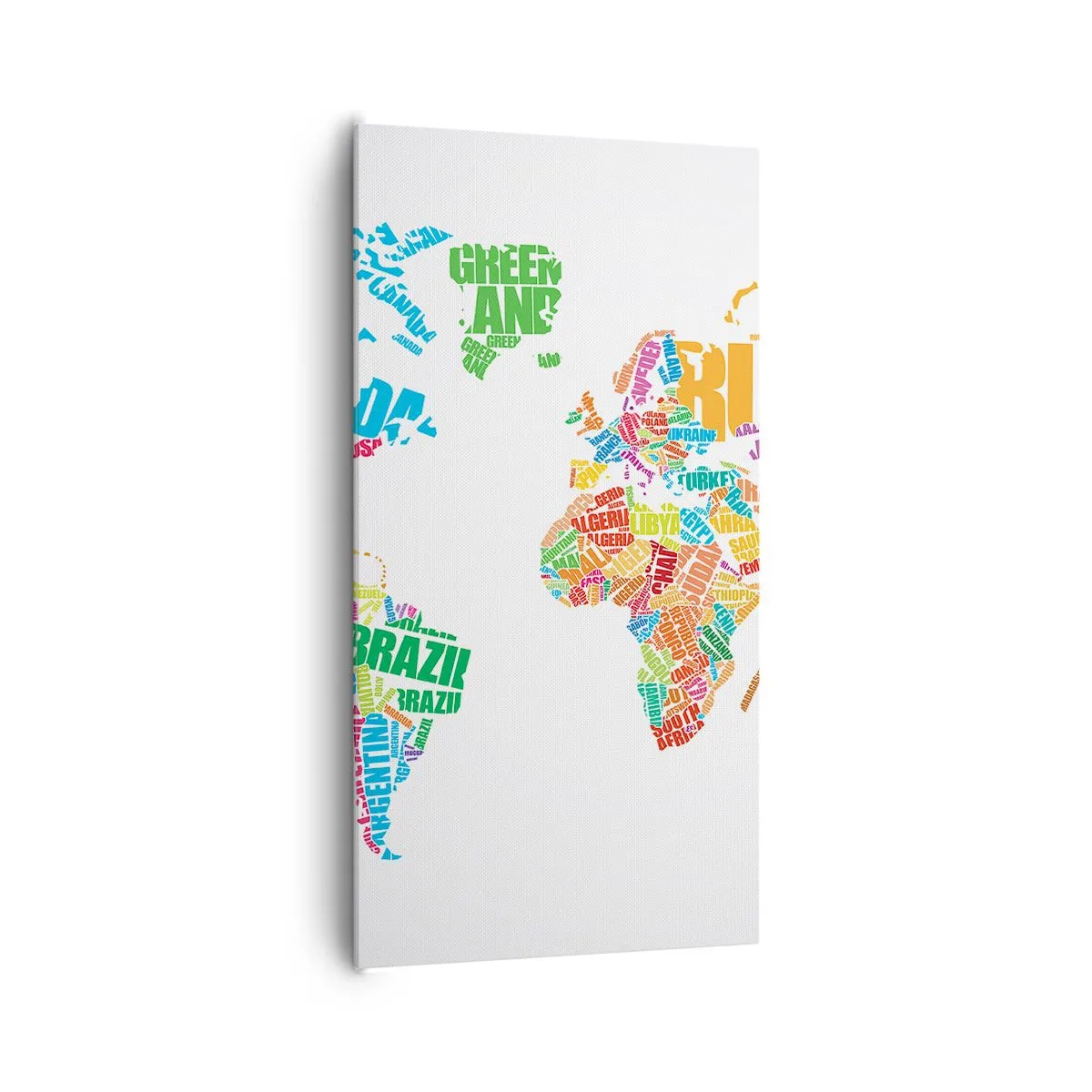 Quadro em tela - Quero conhecer todos - 65x120 cm