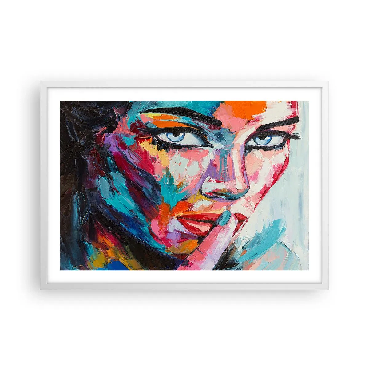 Pôster em moldura branca - O nosso primeiro segredo - 70x50 cm