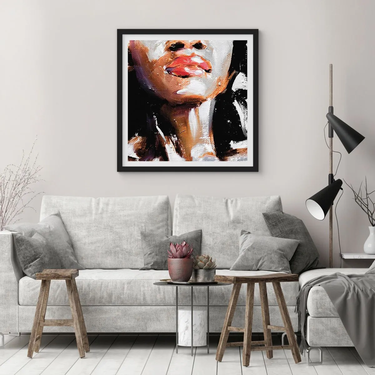 Pôster com moldura preta - Orgulho sem preconceitos - 40x40 cm