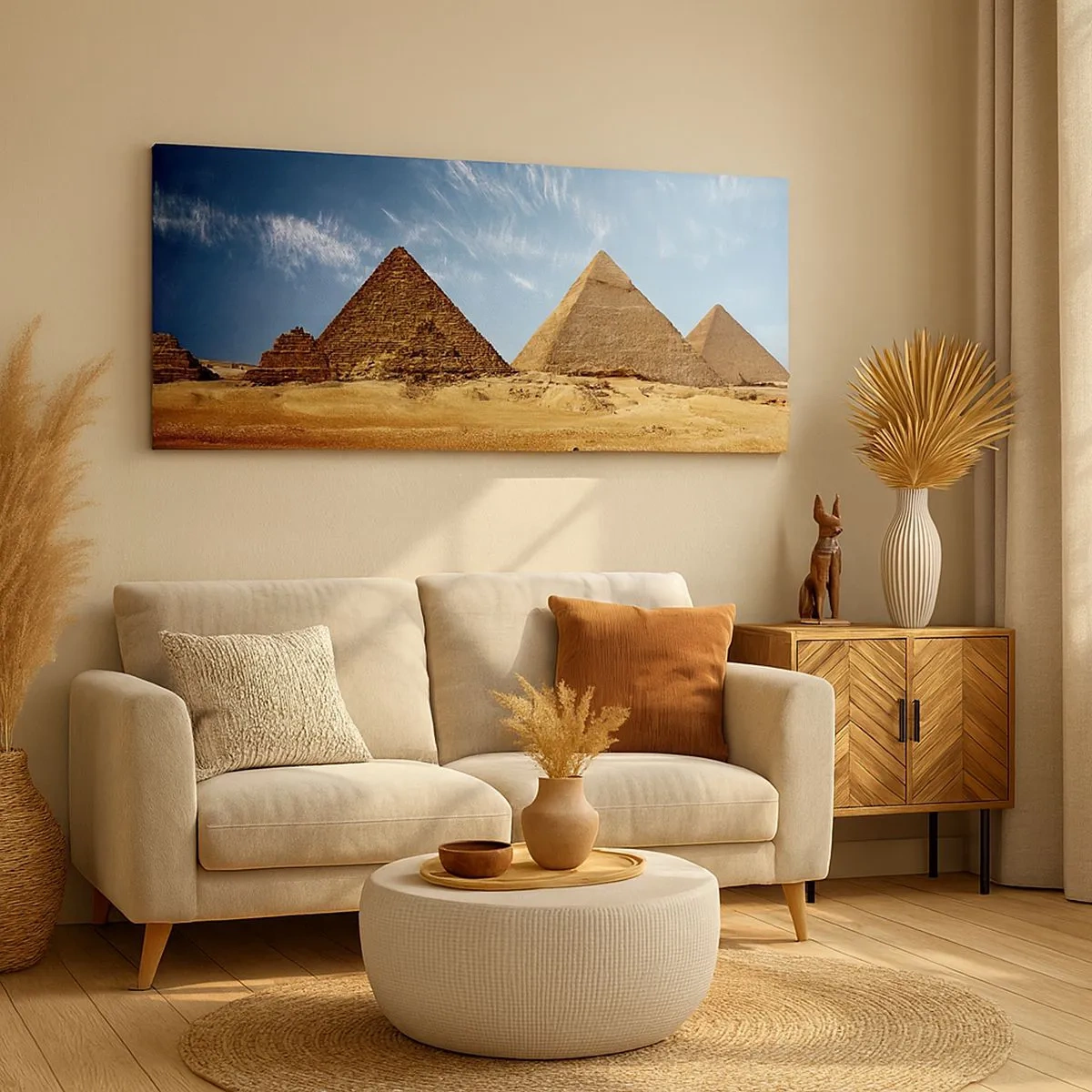 Quadro em tela - 40 séculos vos contemplam - 100x40 cm