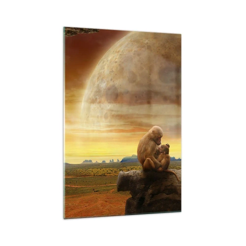 Quadro em vidro - O amor é o mesmo em todos os lugares - 70x100 cm