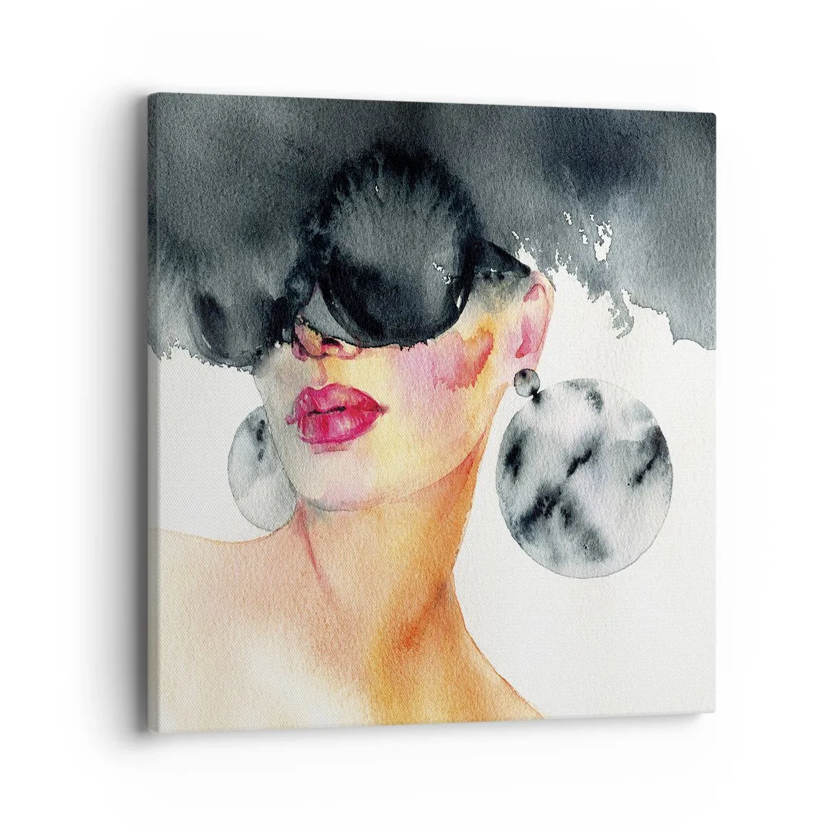 Quadro em tela - O segredo da elegância - 40x40 cm