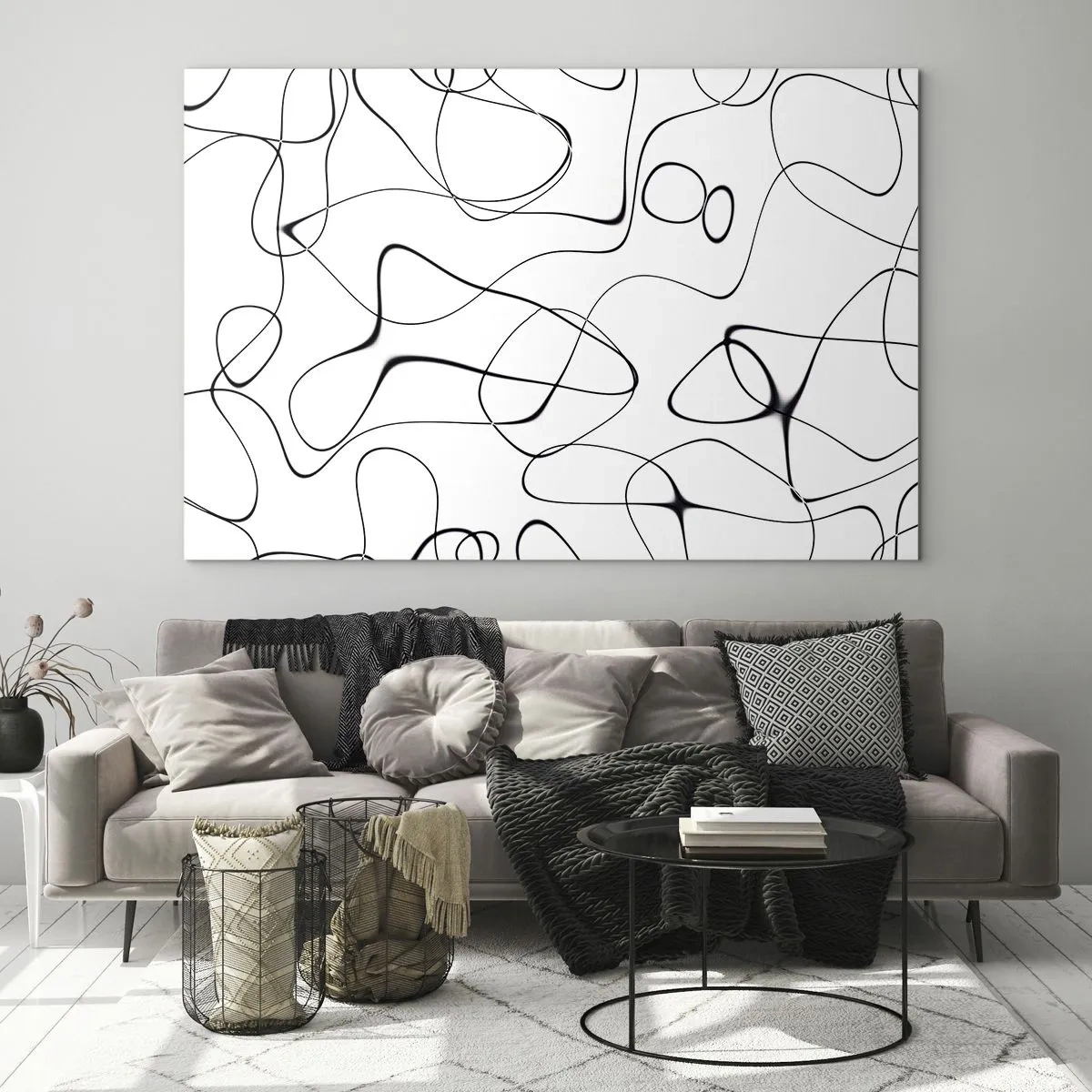 Quadro em vidro - Os caminhos da vida, as vicissitudes do destino - 120x80 cm