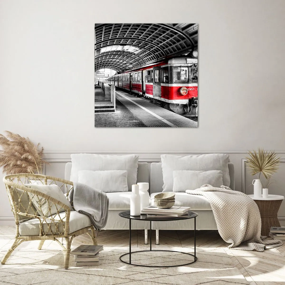 Quadro em vidro - Talvez seja a viagem de sua vida? - 60x60 cm