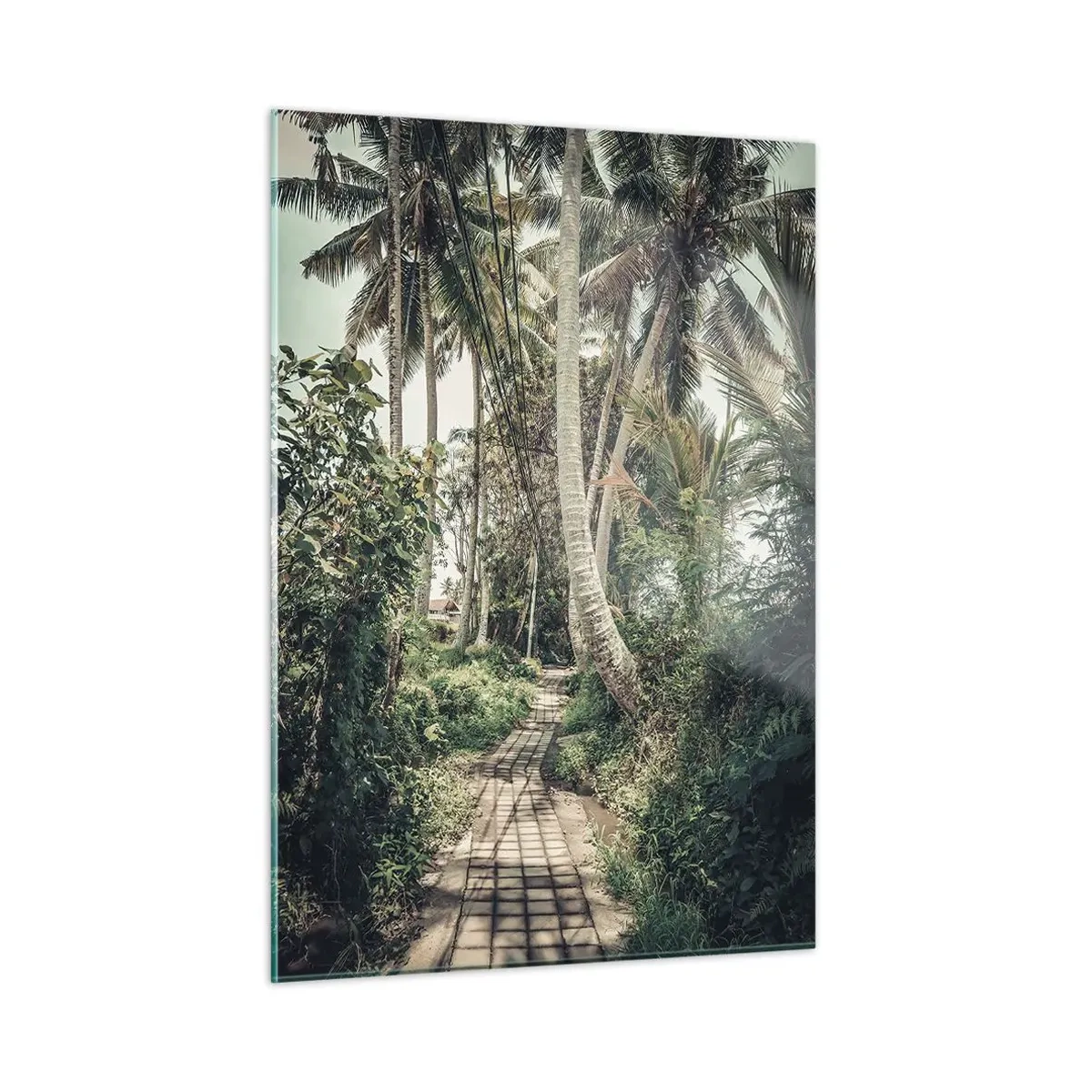 Quadro em vidro - Beco das palmeiras - 50x70 cm