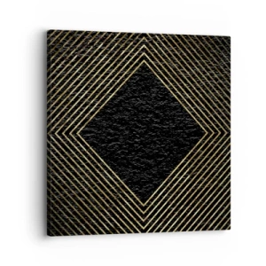 Quadro em tela - Geometria em estilo glamoroso - 30x30 cm