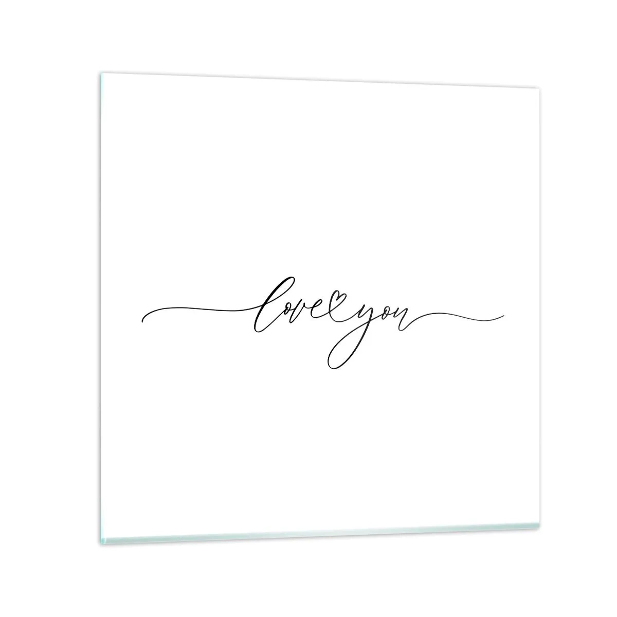 Quadro em vidro - Preto e branco - 50x50 cm