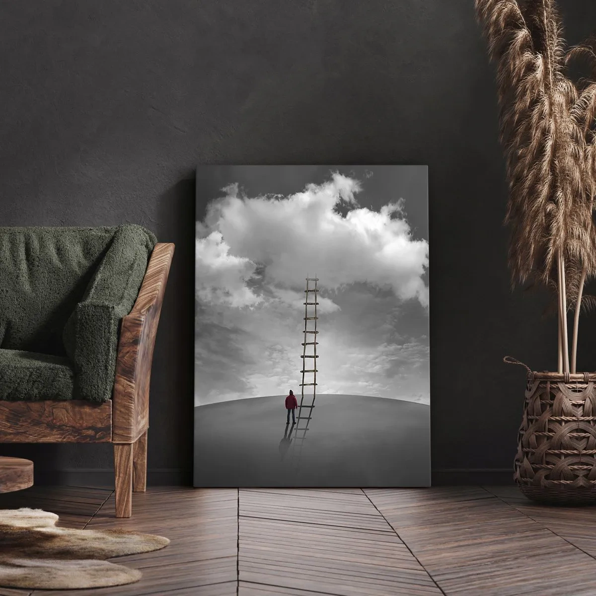 Quadro em tela - Tudo é possível - 45x80 cm