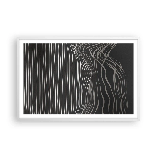 Pôster em moldura branca - Ritmo e sotaque - 91x61 cm