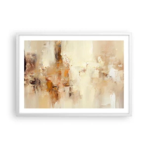 Pôster em moldura branca - Alma de âmbar - 70x50 cm