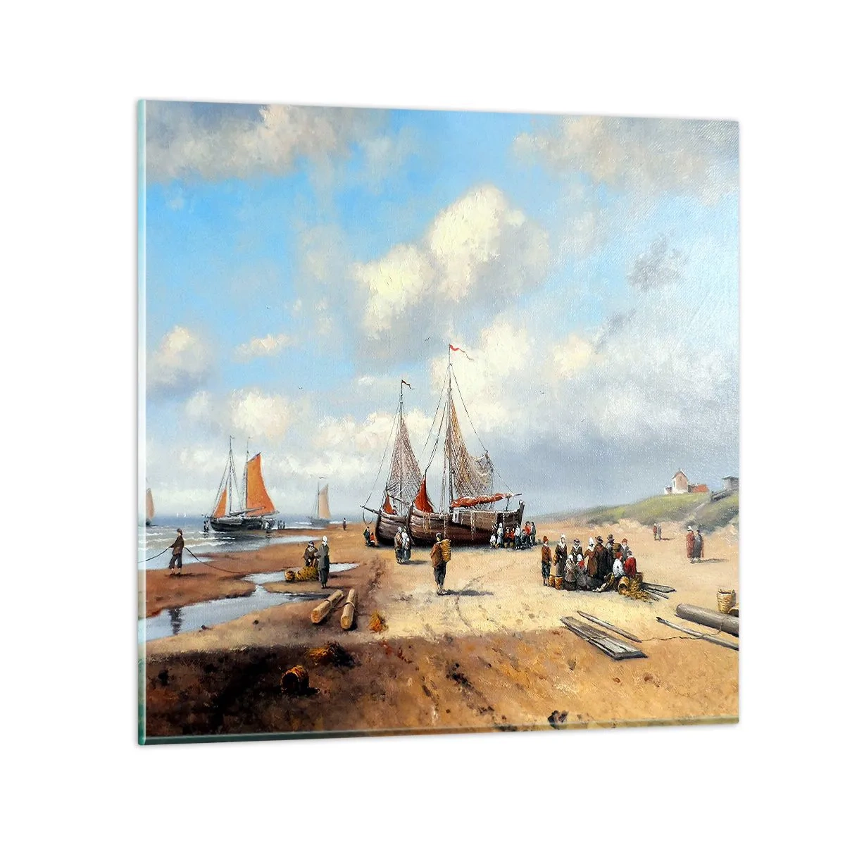 Quadro em vidro - Pós-caça bem-sucedida - 30x30 cm