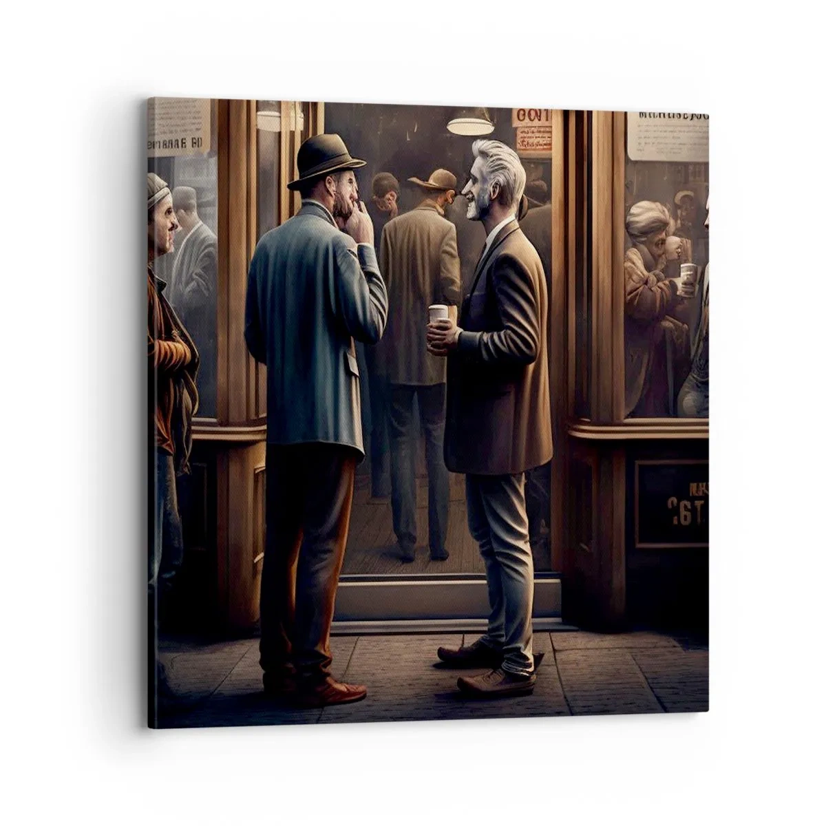 Quadro em tela - Boa hora do dia - 70x70 cm