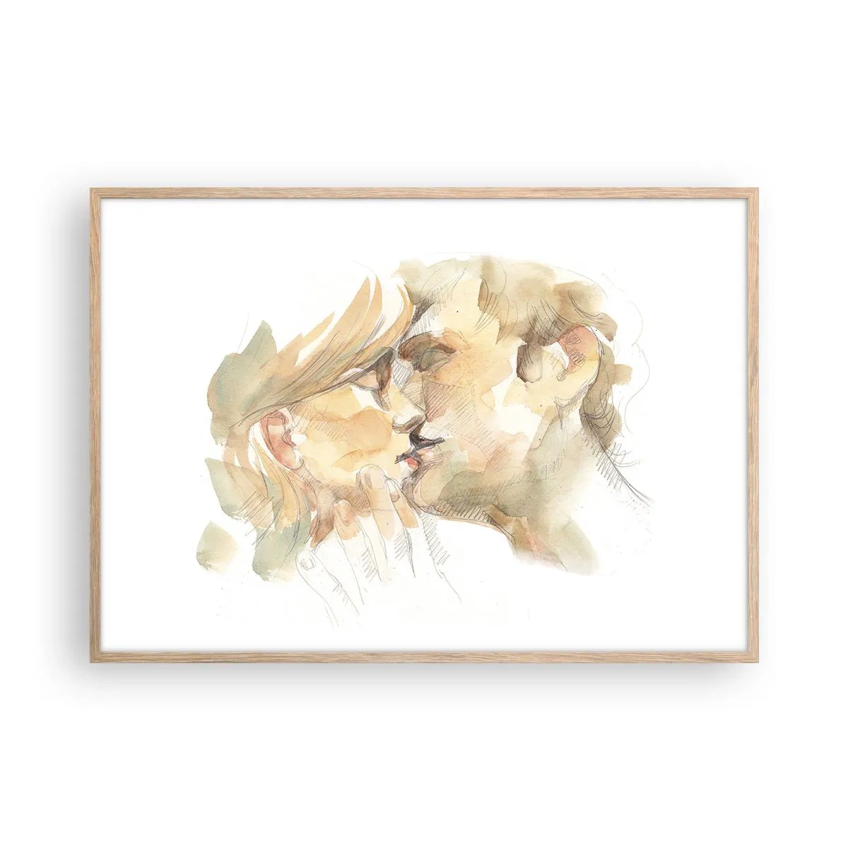 Pôster com moldura de carvalho claro - A outra metade foi encontrada? - 100x70 cm