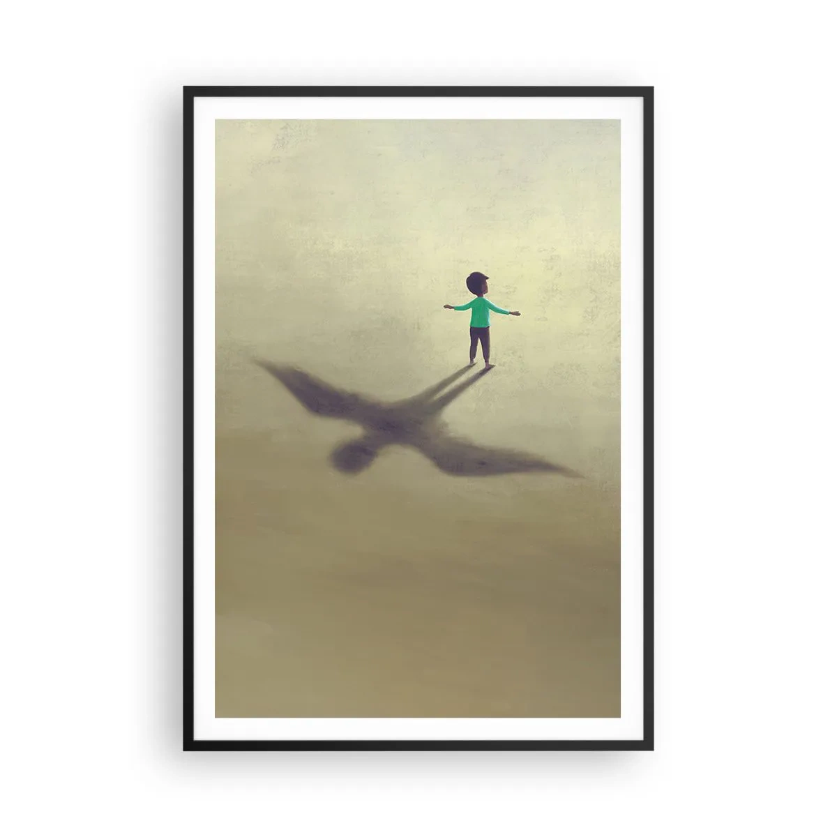 Pôster com moldura preta - Herói do futuro - 70x100 cm