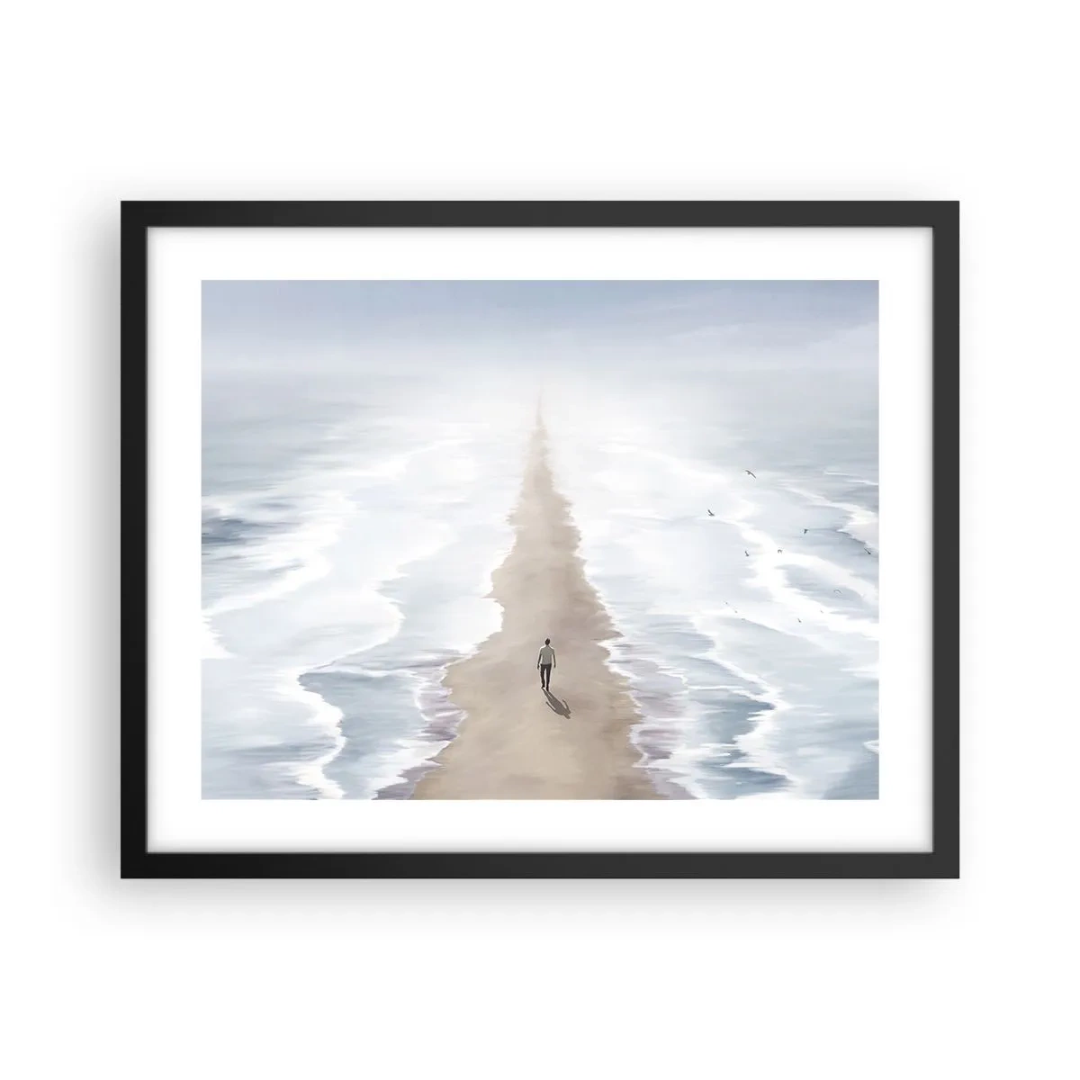 Pôster com moldura preta - Um futuro brilhante - 50x40 cm