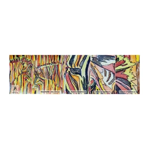 Amostra de papel de parede Premium Canvas - Então você também... - Abstração, Costelas, Pedaço - 100x30 cm