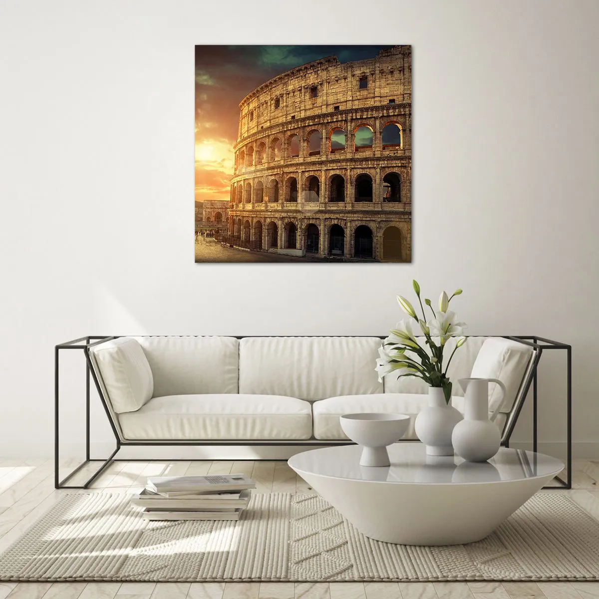 Quadro em vidro - Monumento colossal - 60x60 cm