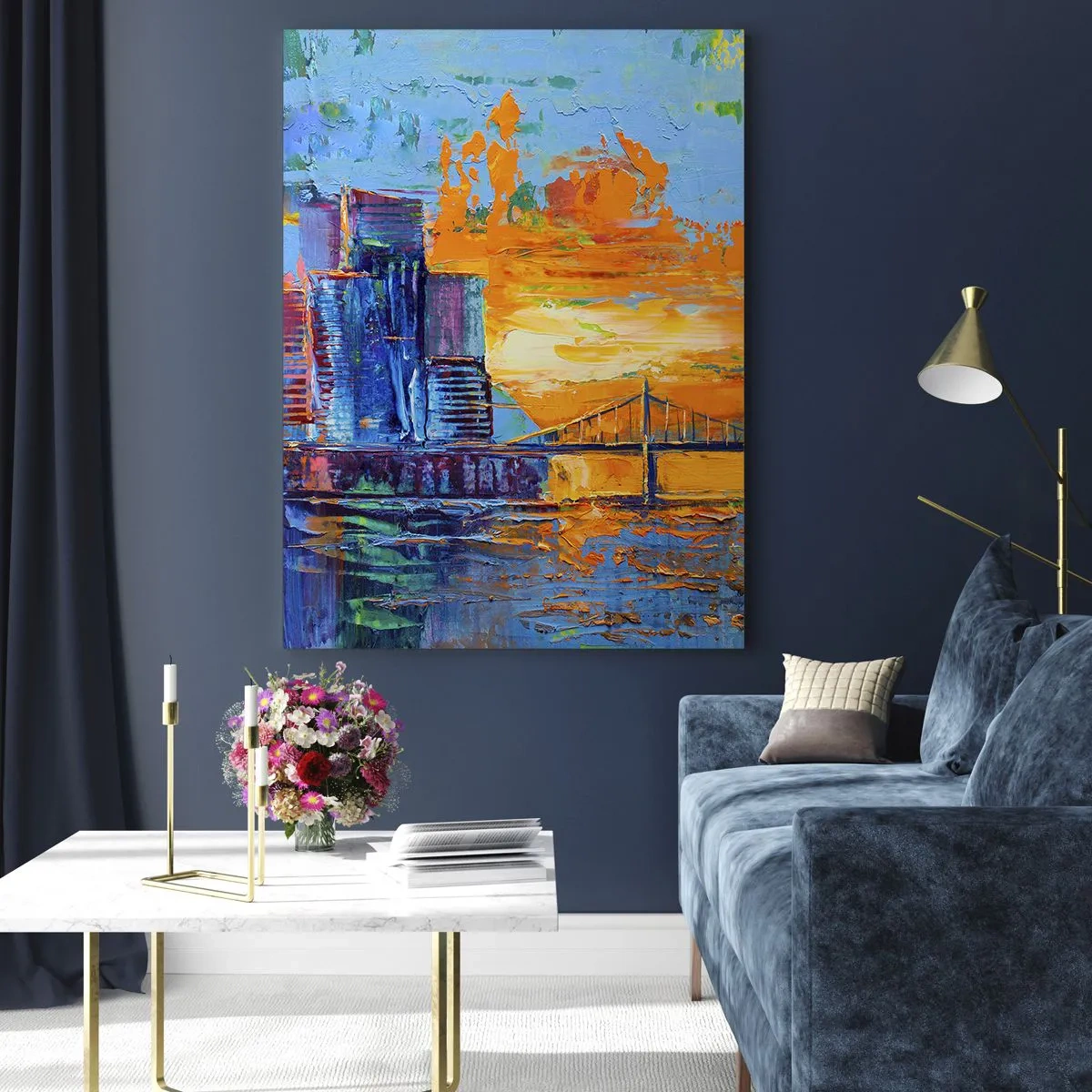 Quadro em vidro - Cultura e natureza - 50x70 cm