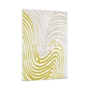 Quadro em vidro - Uma composição com uma curvatura suave - 50x70 cm