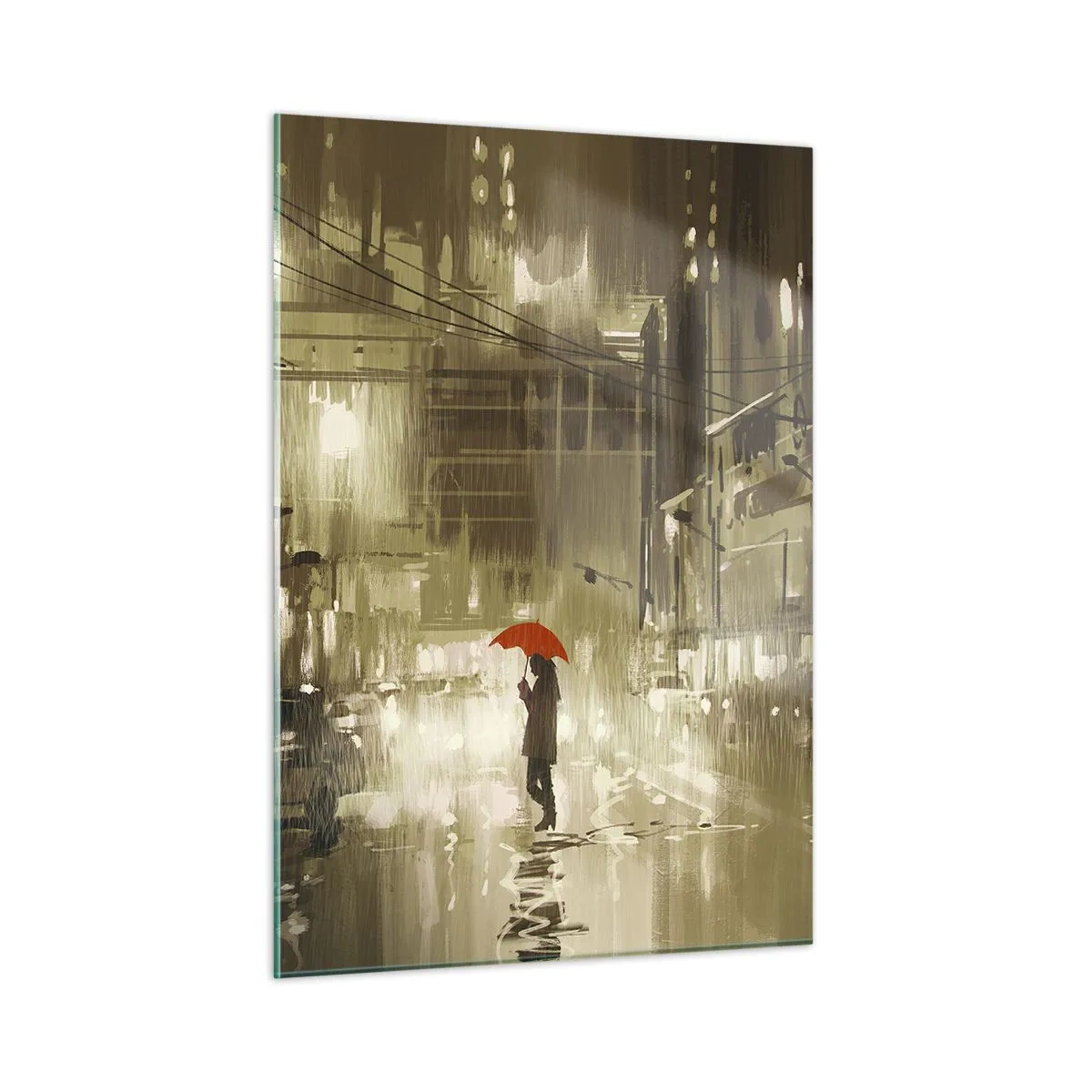 Quadro em vidro - Sozinha, mas não solitária - 50x70 cm