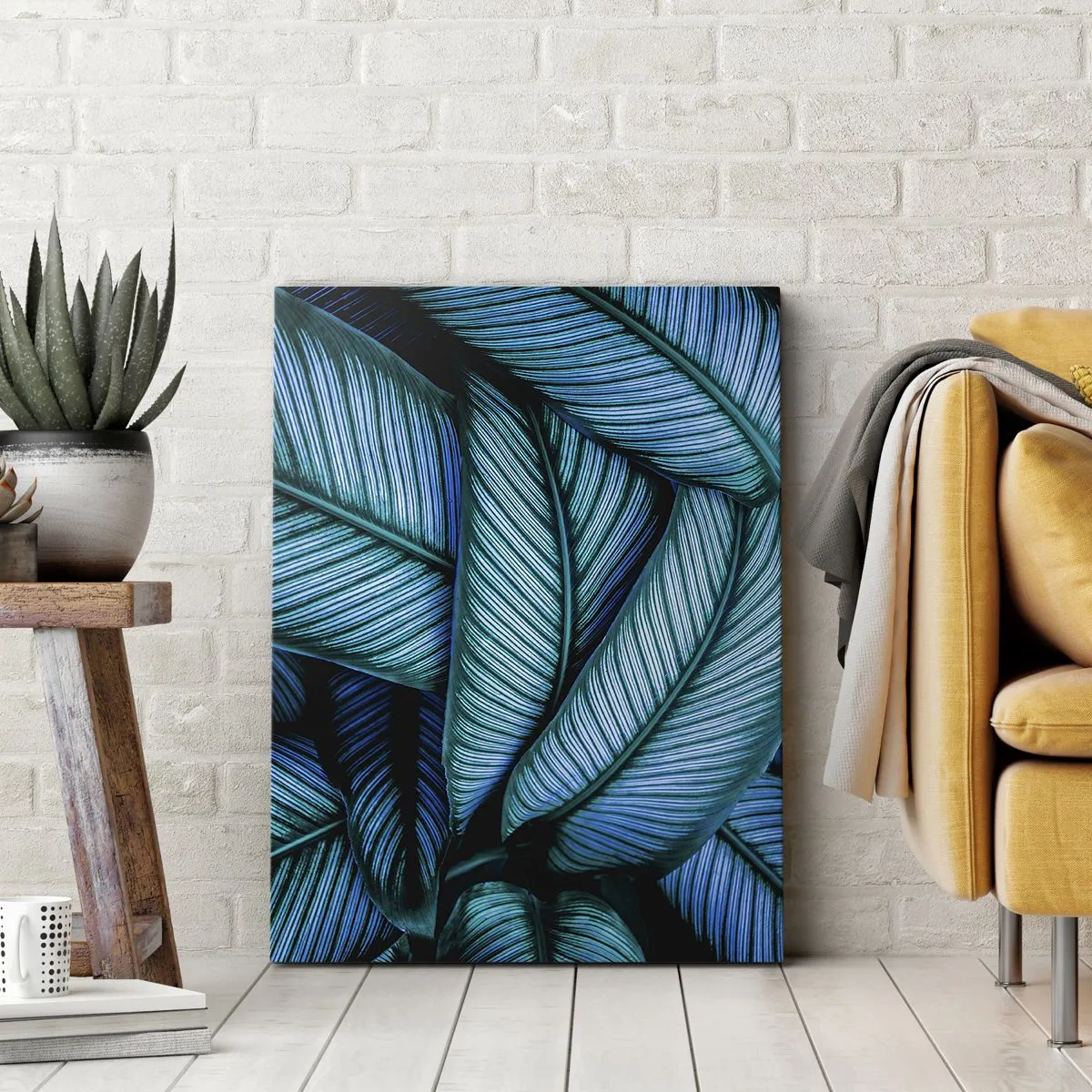 Quadro em tela - Linhas de vida - 45x80 cm