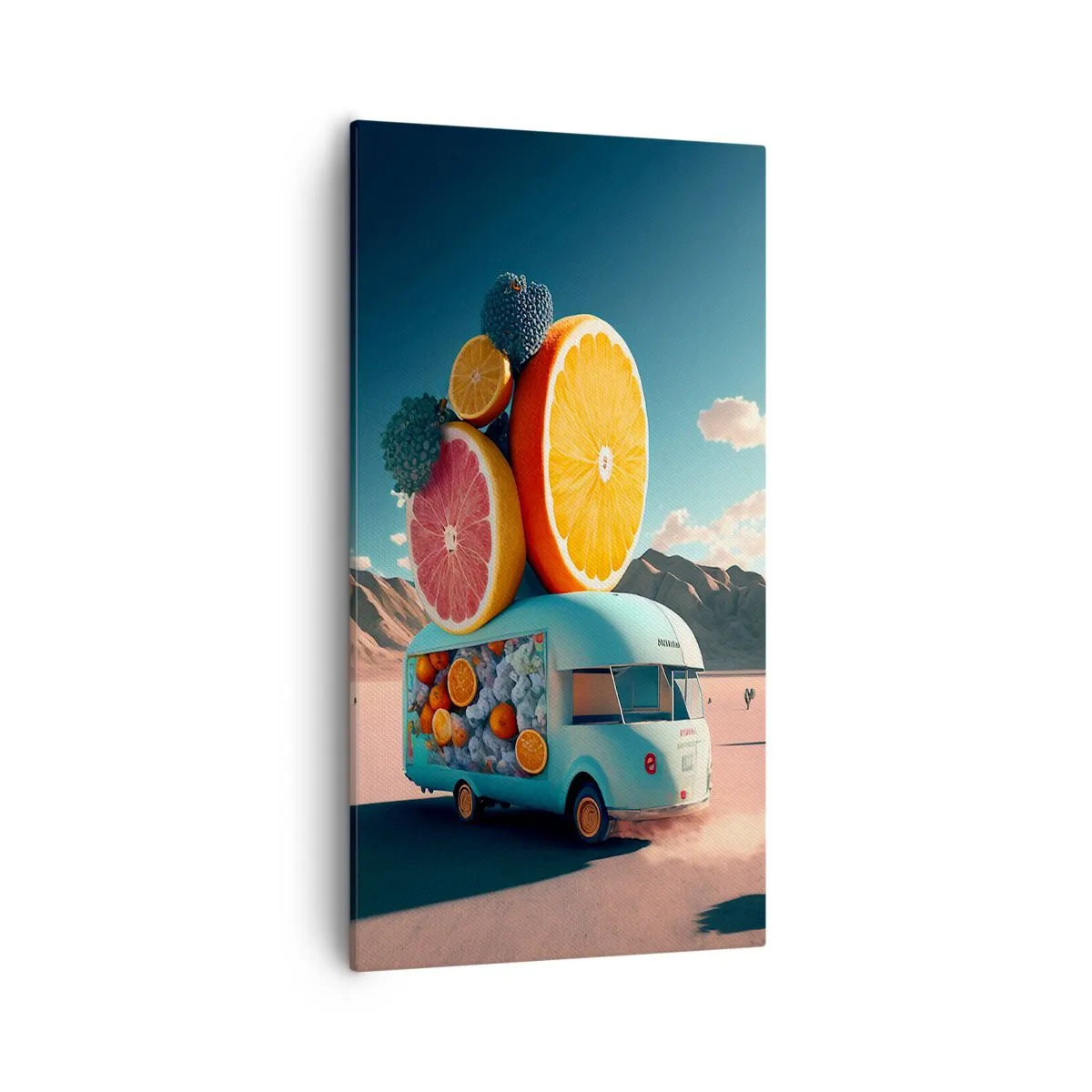 Quadro em tela - O sabor das férias - 55x100 cm