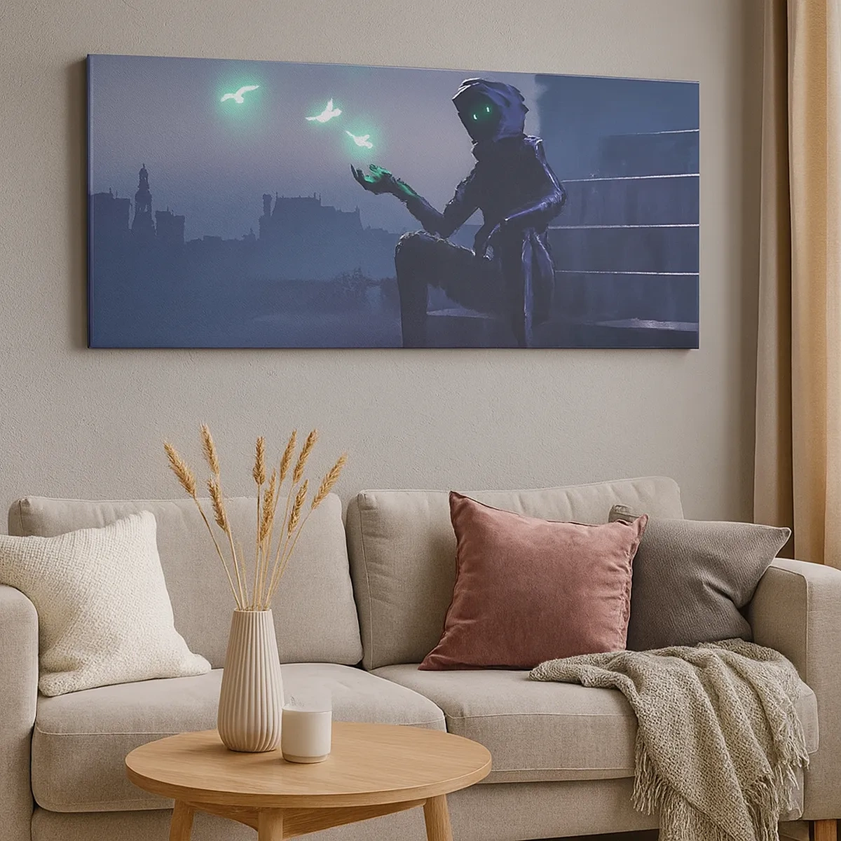 Quadro em tela - A vida vai voltar - 30x30 cm