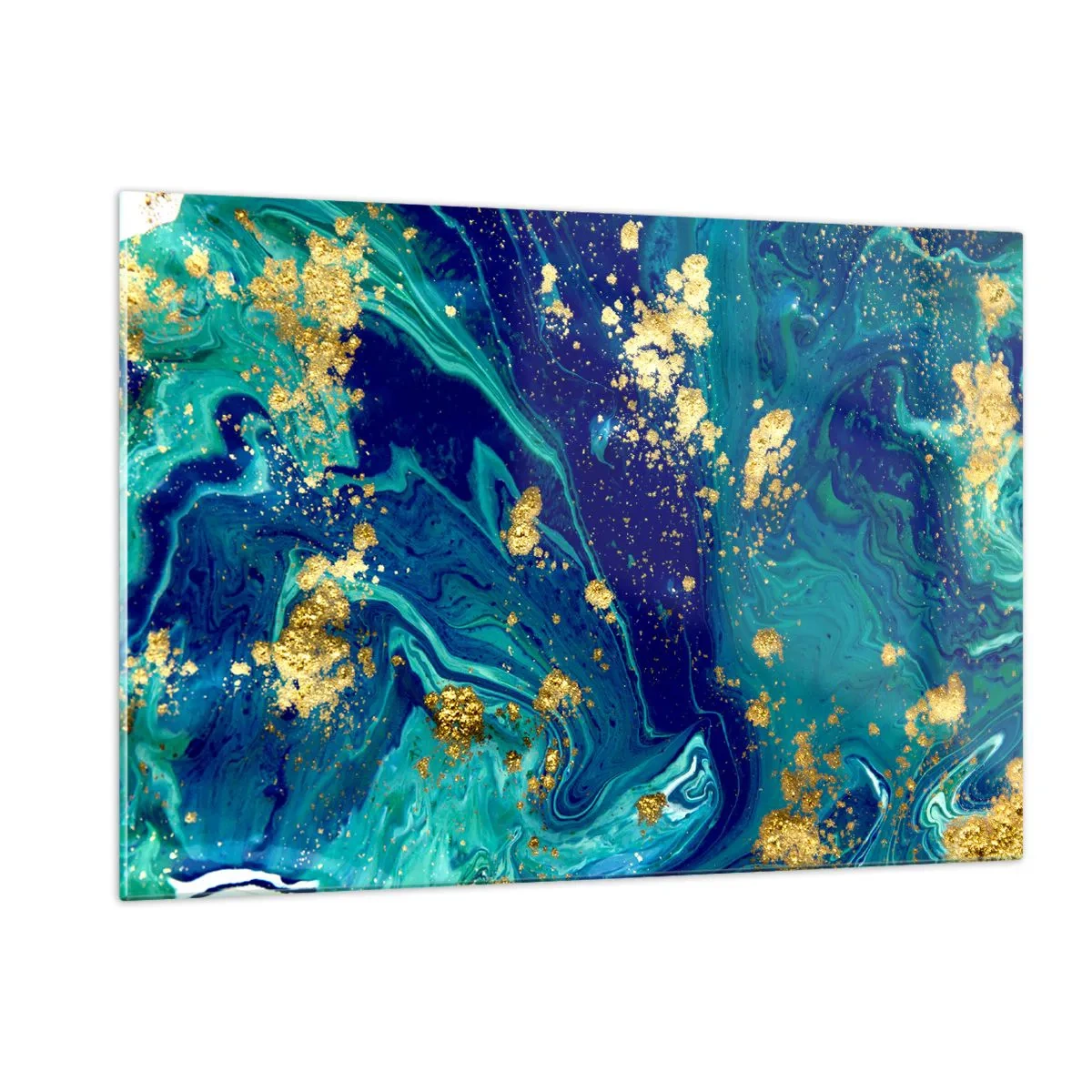 Quadro em vidro - Flocos de sol  - 120x80 cm