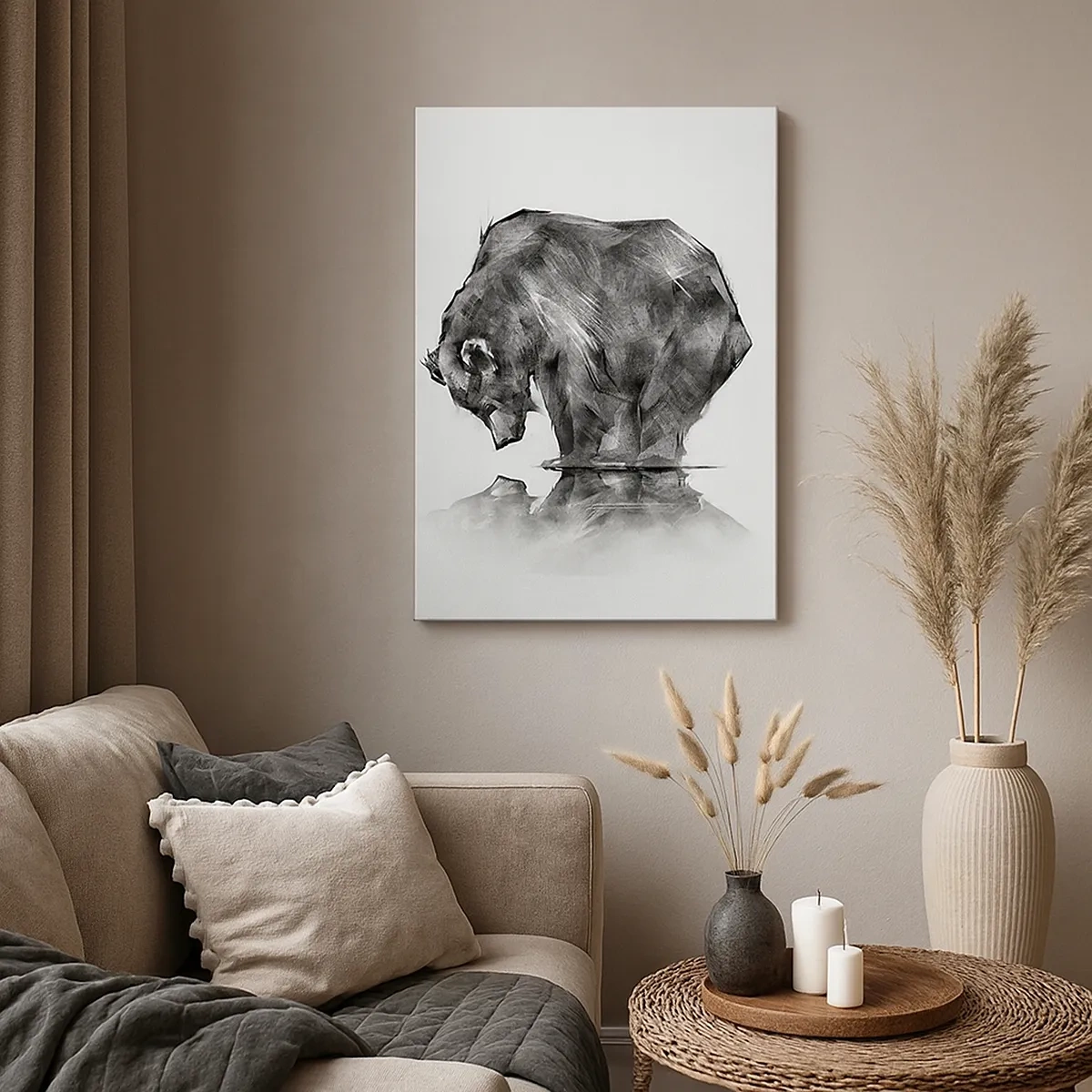 Quadro em tela - É bom ver alguém próximo - 50x70 cm