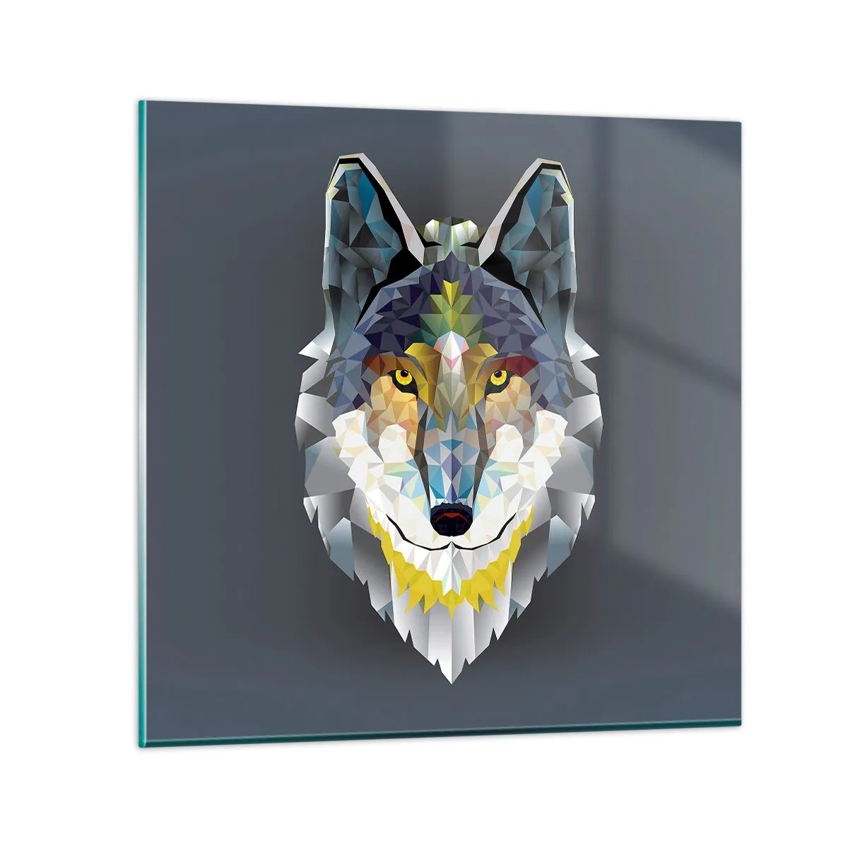 Quadro em vidro - Quem não quer ser lobo, não lhe veste a pele - 40x40 cm