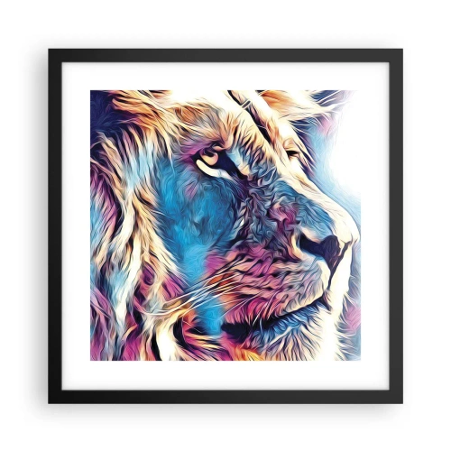 Pôster com moldura preta - A sabedoria da natureza - 40x40 cm