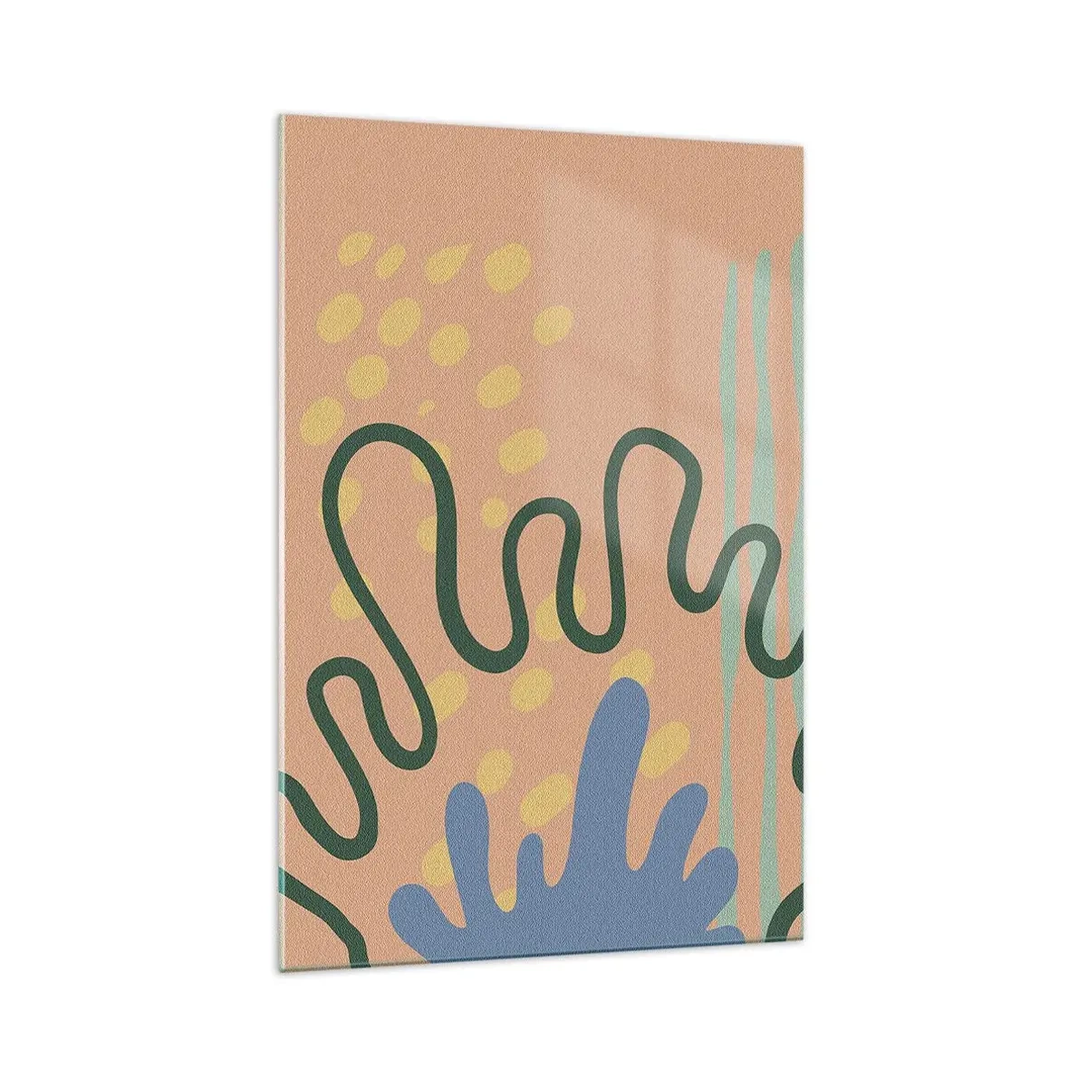 Quadro em vidro - Abstração: diversidade da natureza - 70x100 cm