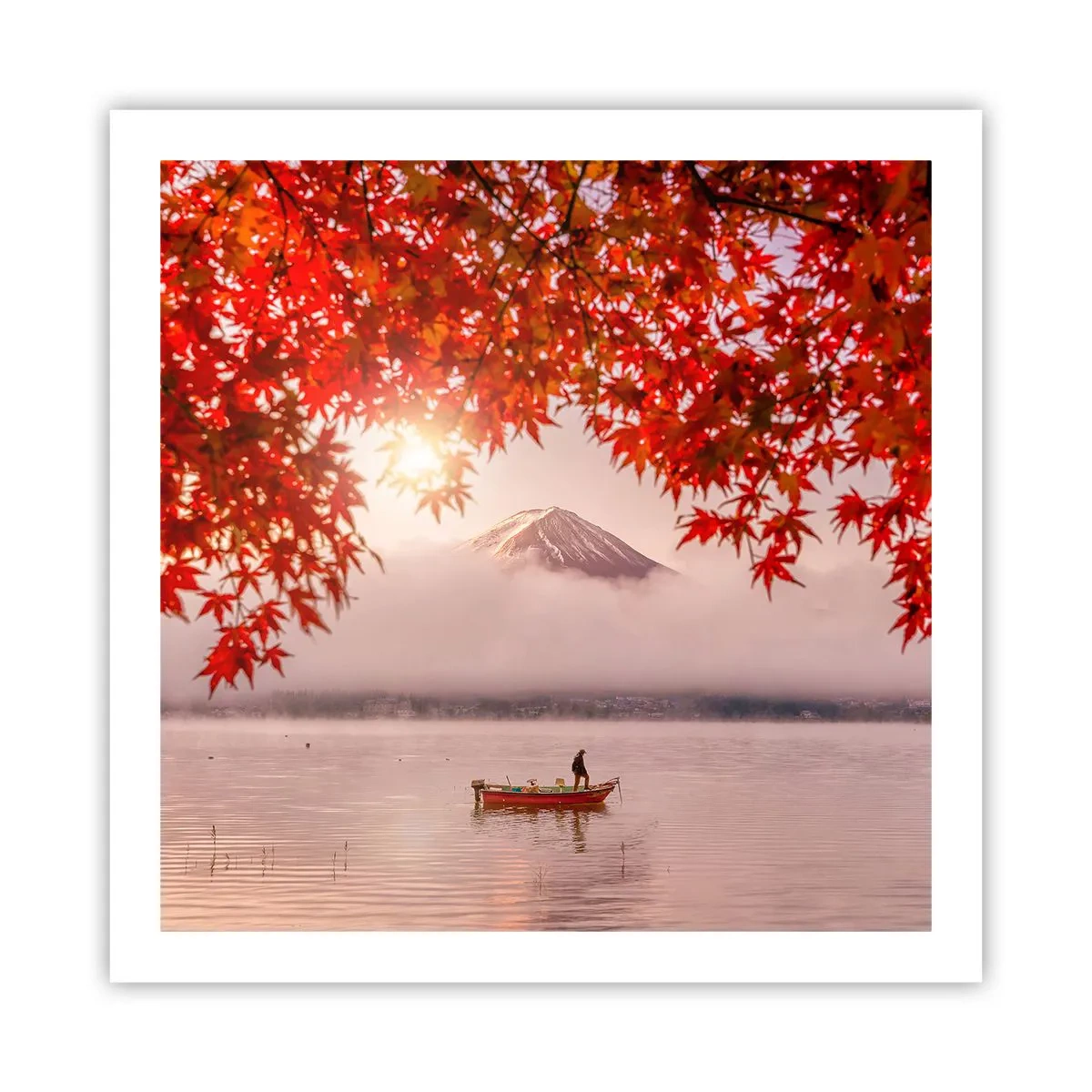 Pôster - No clima japonês - 60x60 cm