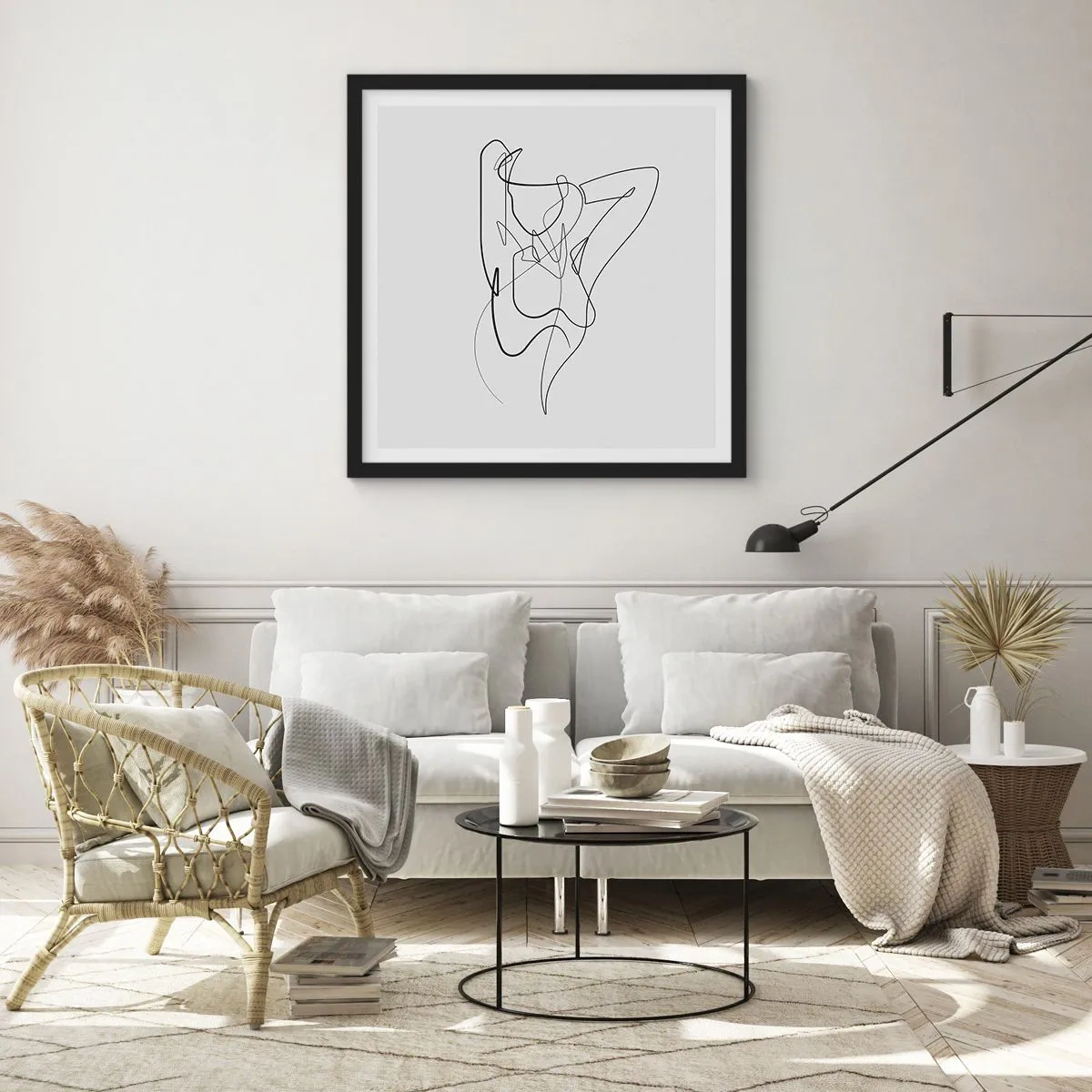 Pôster com moldura preta - Que tipo de pessoa é realmente... - 60x60 cm