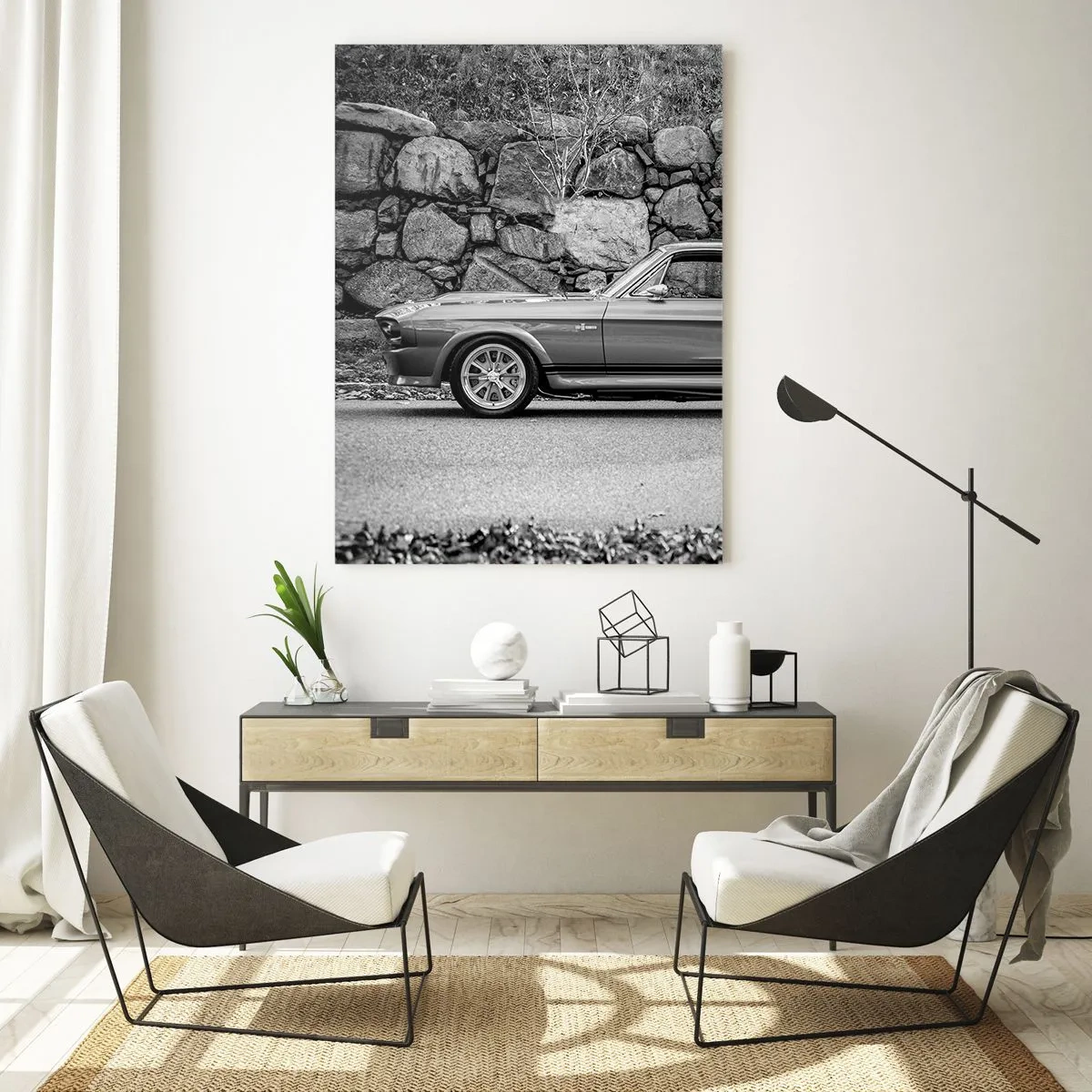 Quadro em vidro - Lenda dos anos 60 - 50x70 cm