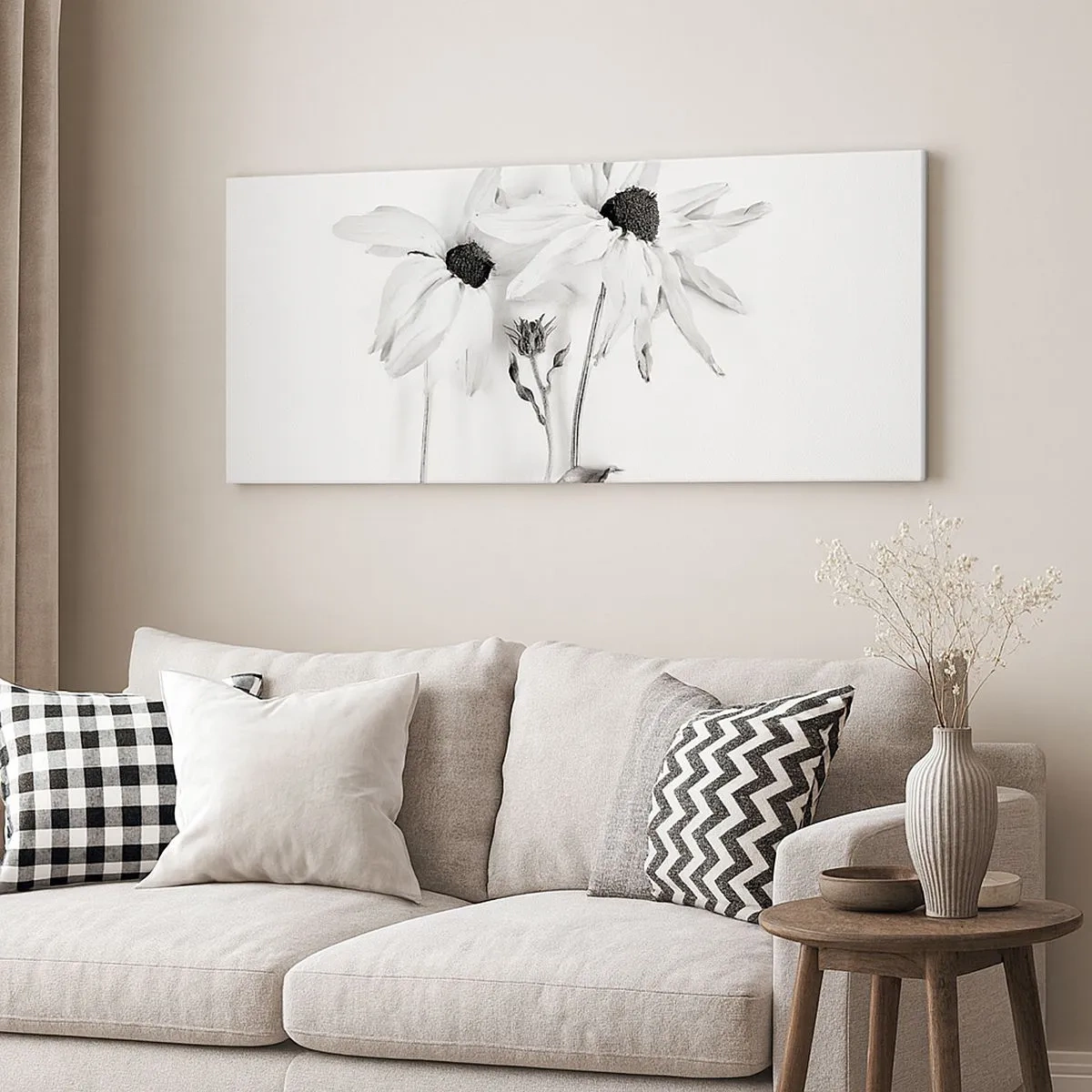 Quadro em tela - Ninguém quer estar sozinho - 100x40 cm