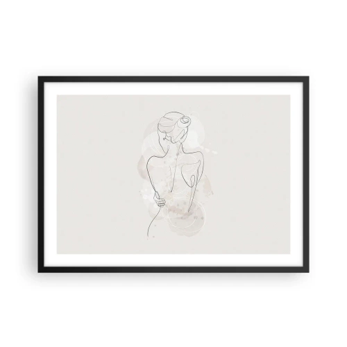Pôster com moldura preta - Como um instrumento sensível - 70x50 cm